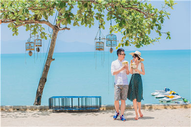【苏梅岛】旅拍旅行婚纱摄影婚纱照-街拍